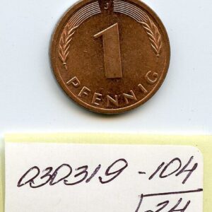 Saksamaa 1 pfenning F/VF 1995 J 030319-104