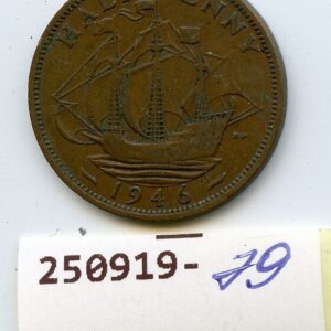 SUURBRITANNIA HALF PENNY 1946 GEORG VI 250919-79
