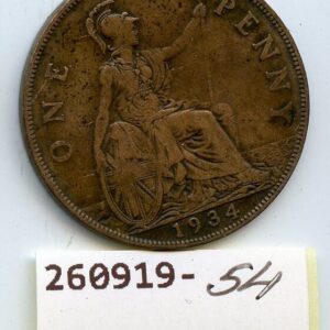 SUURBRITANNIA 1 PENNY 1934 GEORG V 260919-54