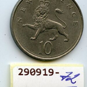SUURBRITANNIA 10 NEW PENCE 1970 ELIZABETH II F/VF 290919-72