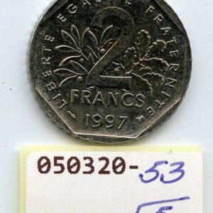 PRANTSUSMAA 2 FRANCS 1997 F/VF 050320-53