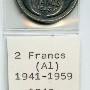PRANTSUSMAA 2 FRANCS 1948 (Al) 210320-52