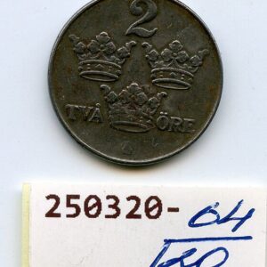 ROOTSI 2 ÖRE 1946 F/VF 250320-64