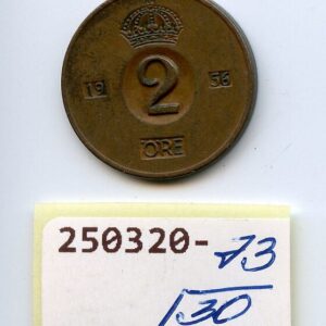 ROOTSI 2 ÖRE 1956 F/VF 250320-73