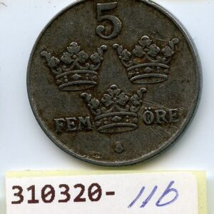 ROOTSI 5 ÖRE 1945 F/VF 310320-116