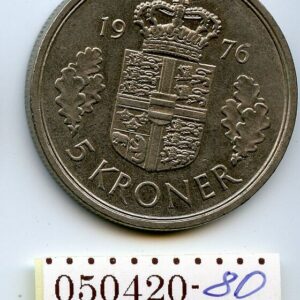TAANI 5 KROONI 1976 MARGRETHE II 050420-80
