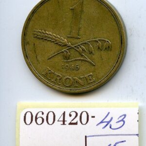 TAANI 1 KROON 1946 CHRISTIAN X F/VF 060420-43