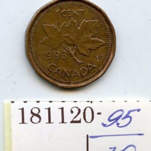 ML KANADA 1 SENT 1993 VAHER ELIZABETH II F/VF 181120-95