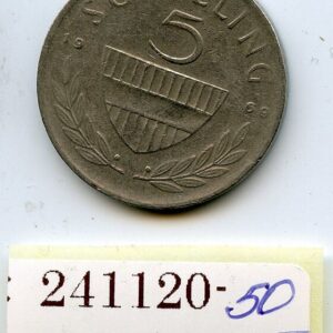 ML AUSTRIA 5 ŠILLING 1969 RATSANIK F/VF 241120-50