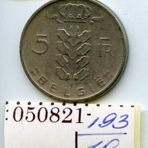 ML BELGIA (BELGIE) 5 FRANCS 1966 Baudouin I 050821-193