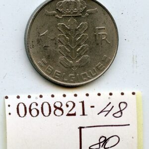 ML BELGIA (BELGIQUE) 1 FRANC 1974 Baudouin I F/VF 060821-48