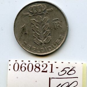 ML BELGIA (BELGIQUE) 1 FRANC 1978 Baudouin I F/VF 060821-56